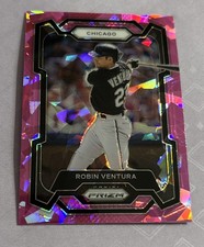 2024 Prizm Baseball Pink Cracked Ice #287 Robin Ventura Chicago White Sox