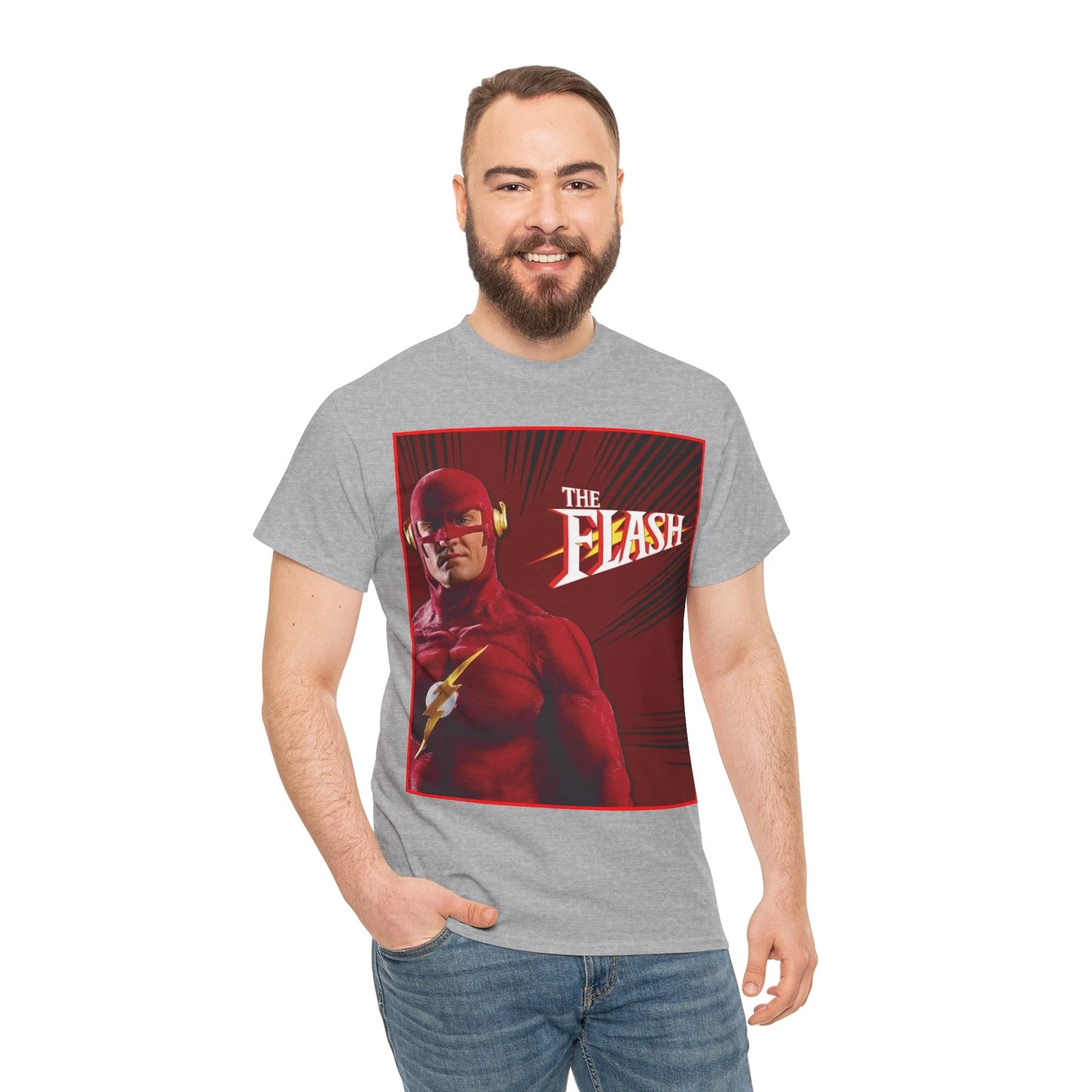 Flash T-Shirt - John Wesley Shipp - DC Comics 1990s TV Series - Barry Allen