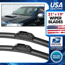 21"&19" Windshield Wiper Blades All Weather for Extreme Temperatures J/U-Hook