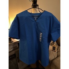 Cherokee men's scrub top XL color Roy blue NWT
