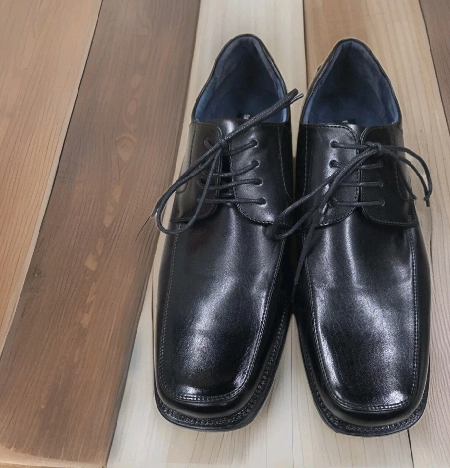 Nuevo Bruno Marc Hombres Oxfords Puntera Cuadrada Con Cordones Clásicos Zapatos de Vestir Talla 9.5 Foto 2 de 4
