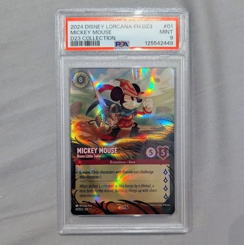 Disney Lorcana Mickey Mouse Brave Little Tailor D23 Collection PSA 9