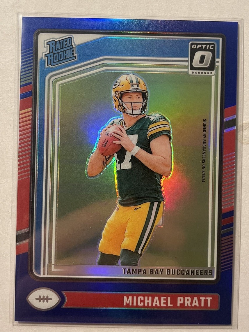 2024 Panini Donruss Optic - Rated Rookie Michael Pratt #280 Blue /199 (RC)