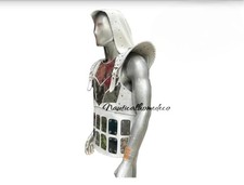 Medieval Fantasy Leather Armor Chest Plate with Hood-Roman CuirassArmor Costume