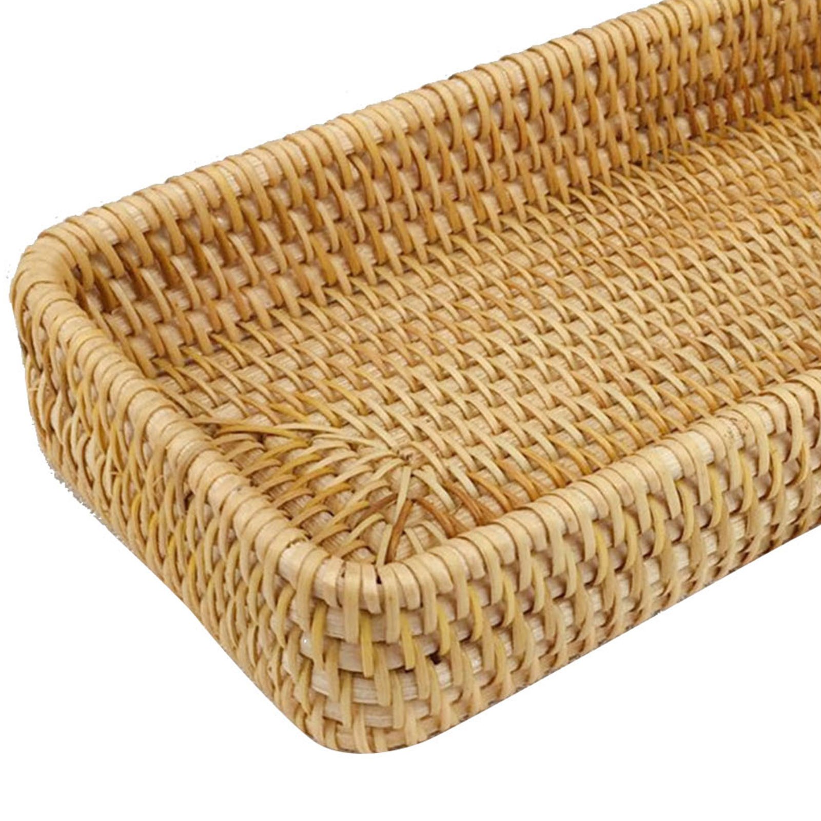 Hand Woven Rattan Tray For Tabletop Organization Recommended