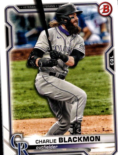 2020 Bowman Charlie Blackmon Colorado Rockies #6 - Picture 1 of 2