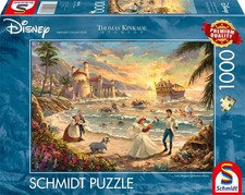 NEW Schmidt 58036 Thomas Kinkade Disney The Little Mermaid 1000 Pc Jigsaw Puzzle