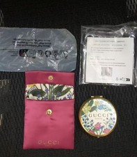 Floral Pattern Compact Mirror Beauty Promo Gift with Pouch