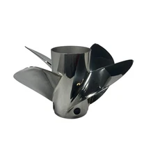 Mercury 4 x 14.6 x 22P RH, Rev 4 XP Pro Finish, SS Propeller, NEW, OEM