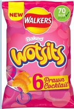 Walkers Wotsits Prawn Cocktail Snacks Crisps 6x13.5g In Pck X4