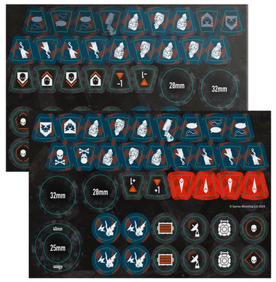 Kill Team Nemesis Claw TOKENS Night Lords Chaos Space Marines 40K