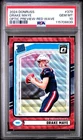 2024 Panini Donruss Rated Rookie Drake Maye RC Optic Preview Red Wave PSA 10