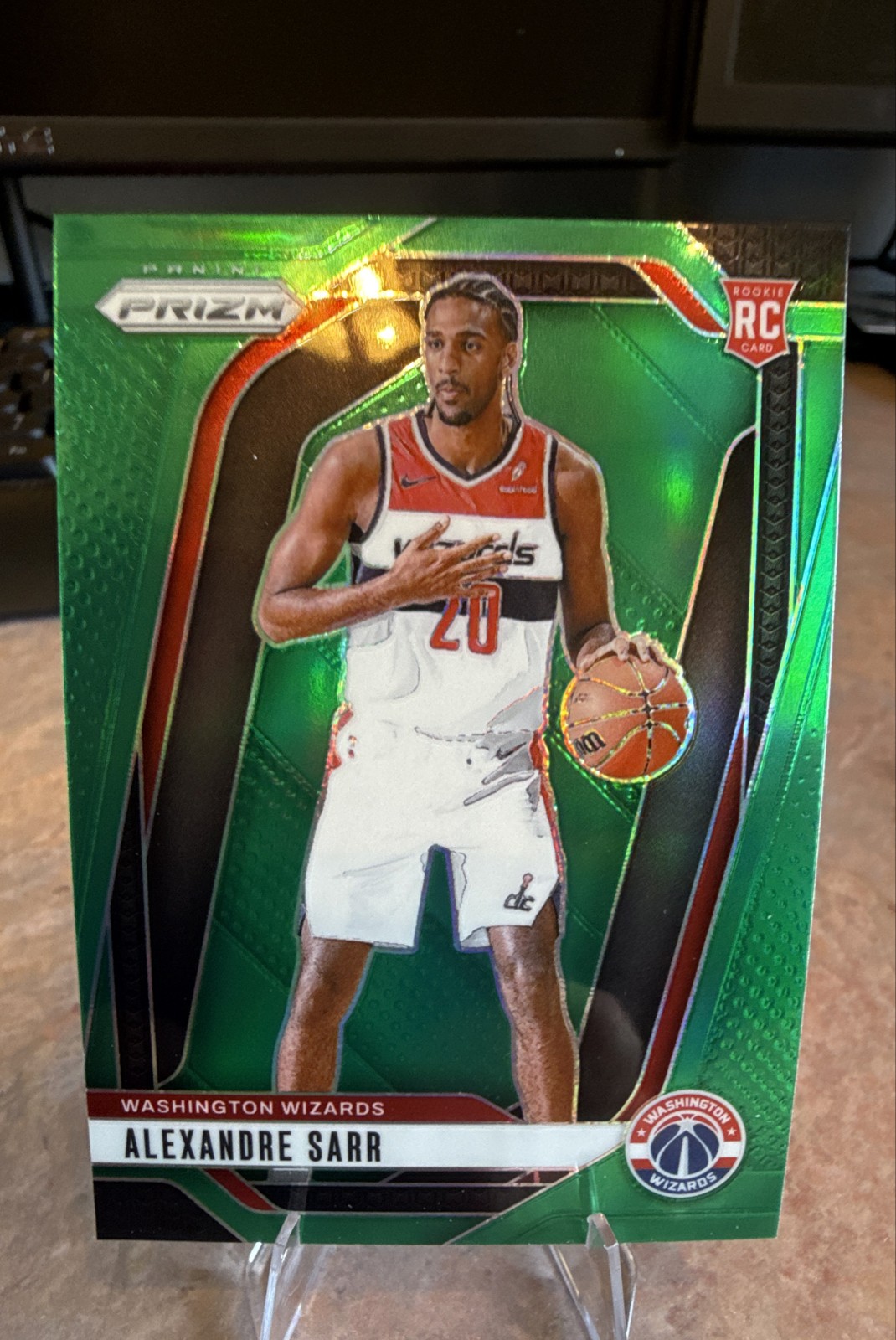 2024-25 Panini Prizm - Alexandre Sarr #264 Green Prizm (RC)