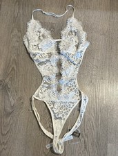 Beautiful Ann Summers Lace Body Suit With Diamante Detail Size 12-14