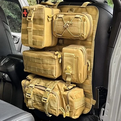 Autositz-Rücken Organizer Tactical MOLLE Vehicle Panel Autositzbezug Tasche