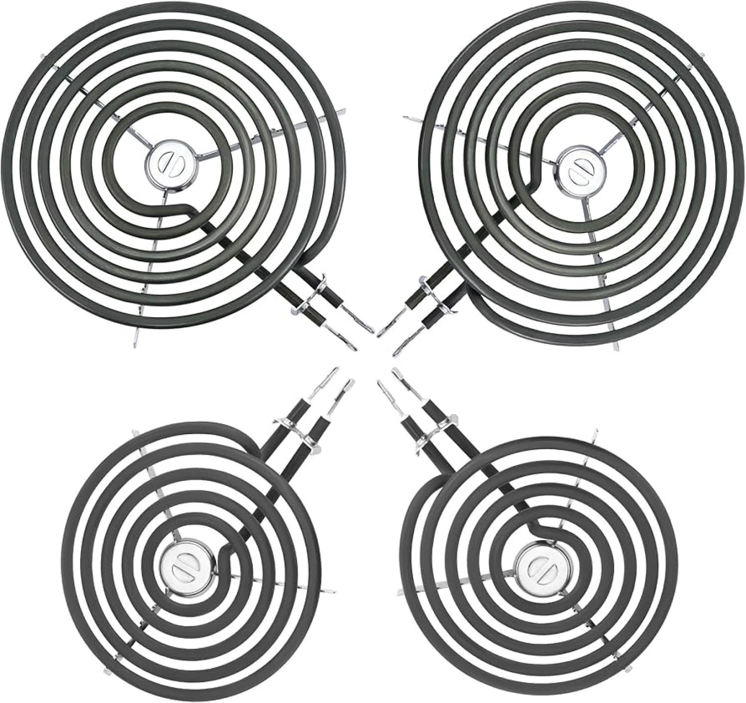 2 WB30M1(6") & 2 WB30M2(8") GE Electric Range Burner Element Kit  ERS30M1&ERS30M image 4