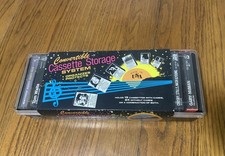 Vintage SoHo Cassette Storage Tote Case Holder holds 15 w/display tapes 1987