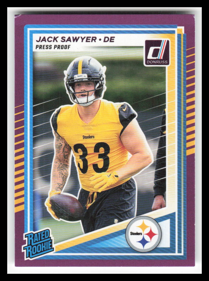 2025 Donruss Press Proof Purple #390 Jack Sawyer RR