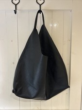 Other Stories Black Leather Slouchy Handbag Shoulder Bag