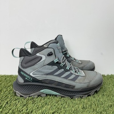 Merrell Speed Strike 2 Goretex Schuhe blau Walking Wandern Damen UK 7 #987B30