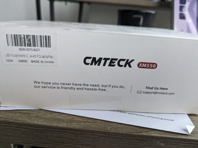 CMTECK USB Microphone for PC/Laptop Connection -- NEW (in box)