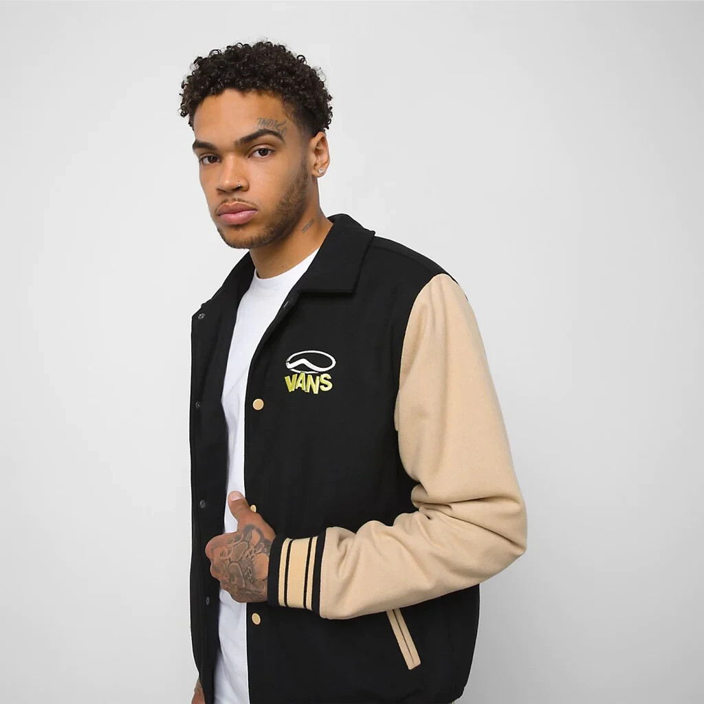 ジャケット・アウター 00s Vans scull varsity stadium jacket