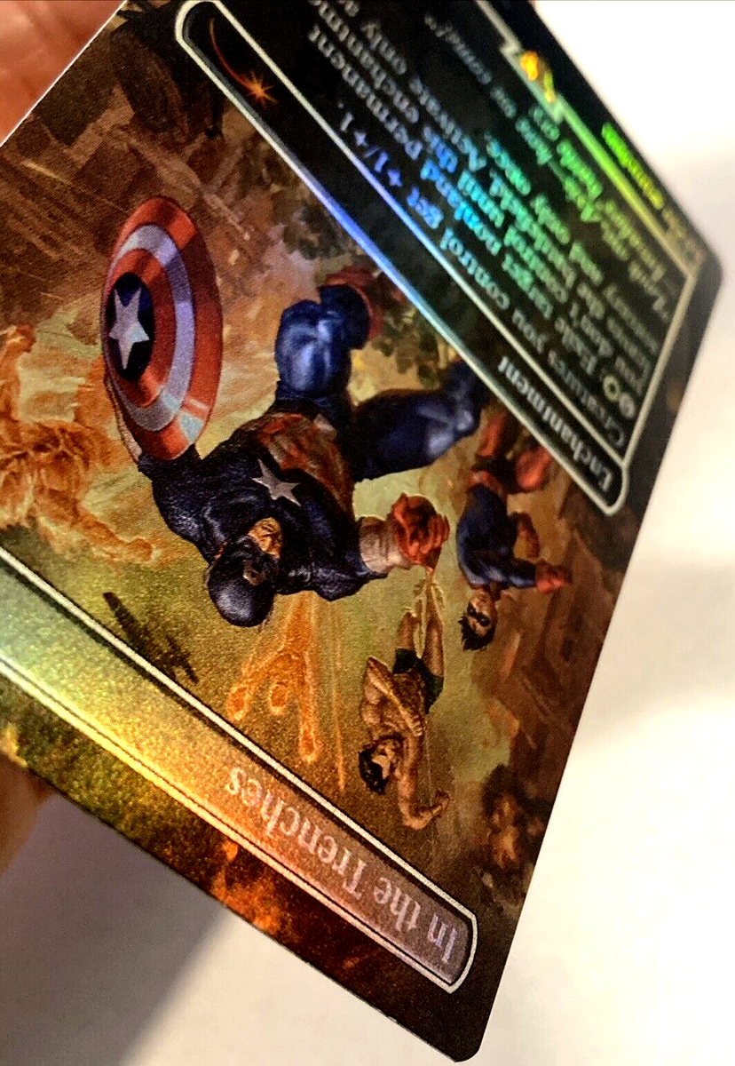 MTG マーベル　Captain America Rainbow-Foil Captain America ✨ FOIL ✨ MTG Secret Lair x Marvel Magic