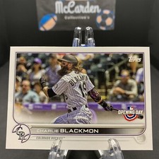 2022 Topps Opening Day Charlie Blackmon #96 Colorado Rockies