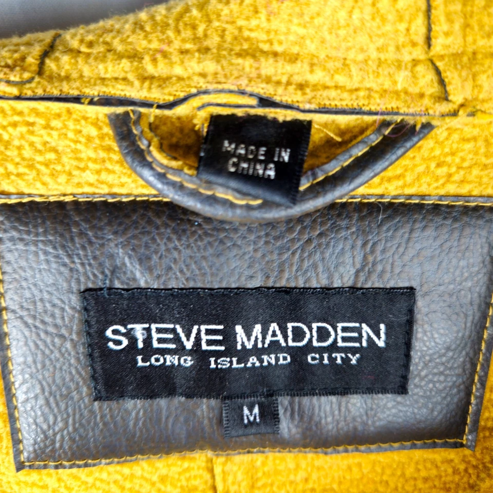 Steve Madden винтажный Y2K коричневый искусственной кожи куртка размер средний - Изображение 3 из 4