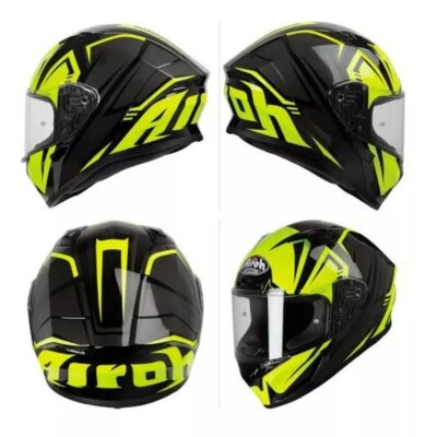 CASCO MOTO INTEGRALE AIROH VALOR RAPTOR YELLOW TAGLIA XS