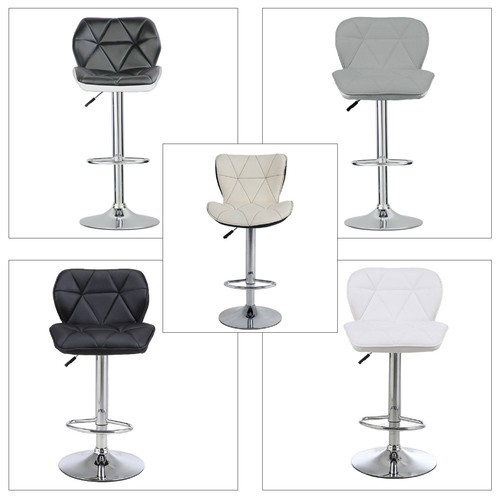 Bar Stools Gas Lift Stools Leather Breakfast Kitchen Club Cafe Pub