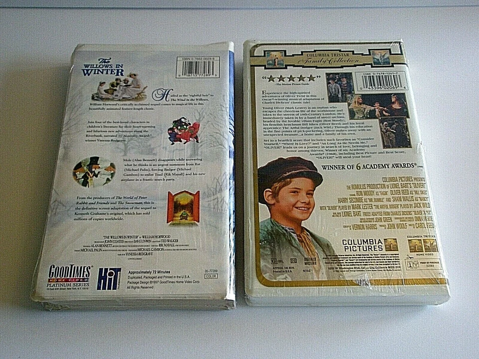 Children's VHS Tapes New Drummer Boy Annabelle's Wish Willows In Winter Oliver - Image 3 of 4