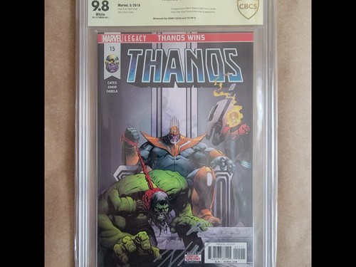 Marvel Comics THANOS 15 CBCS 9.8 Signed by Donny Cates Brand New