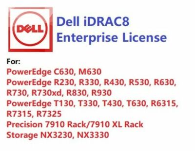 iDRAC8 Enterprise Lizenz für Dell R230 R430 R330 R530 R630 R730 R730XD T330 T630
