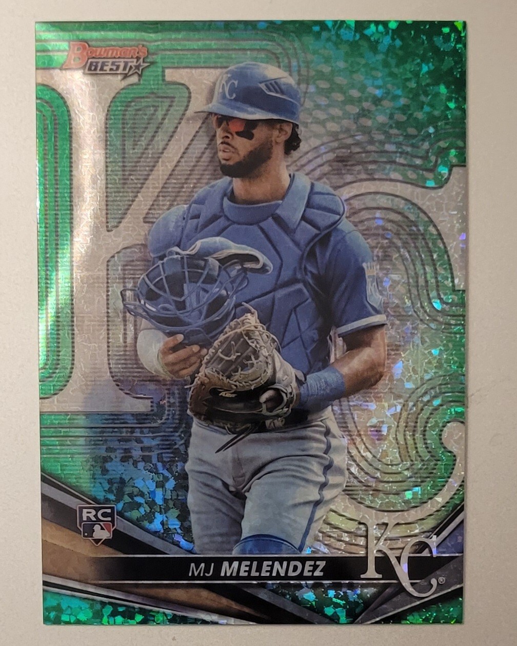 2022 Bowman's Best MJ Melendez RC Green Mini-Diamond Refractor #/99