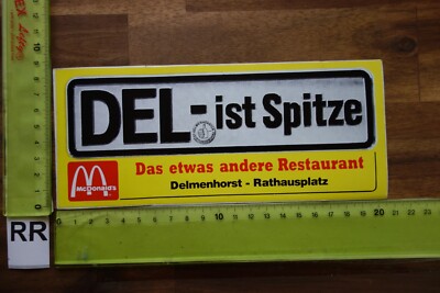 Alter Aufkleber Reise Stadt DELMENHORST Niedersachsen (RRF) McDonald's