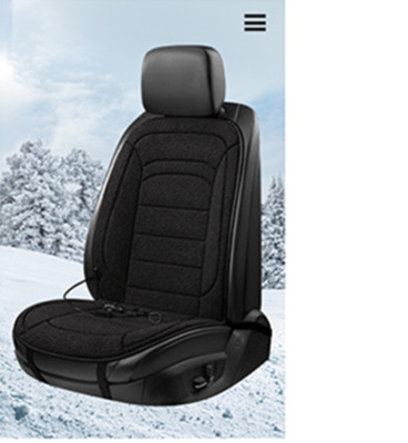 Front Seat Cover Heated Car Chair Cushion Protection Heating Warmer For Winter
