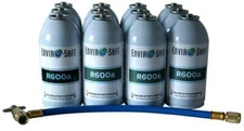 600a, R600 Refrigerant, Enviro-Safe R-600 6 oz can with hose kit #8051