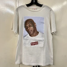 2007 Supreme Mike Tyson White Tee Shirt Sz M Medium Rare Vintage
