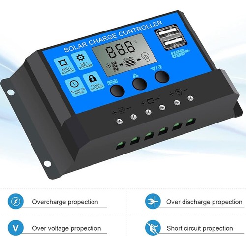300W 12V Solarpanel Solarmodul 30A Ladegerät USB Kit Für Wohnwagen Camping Boot - Bild 11 von 23