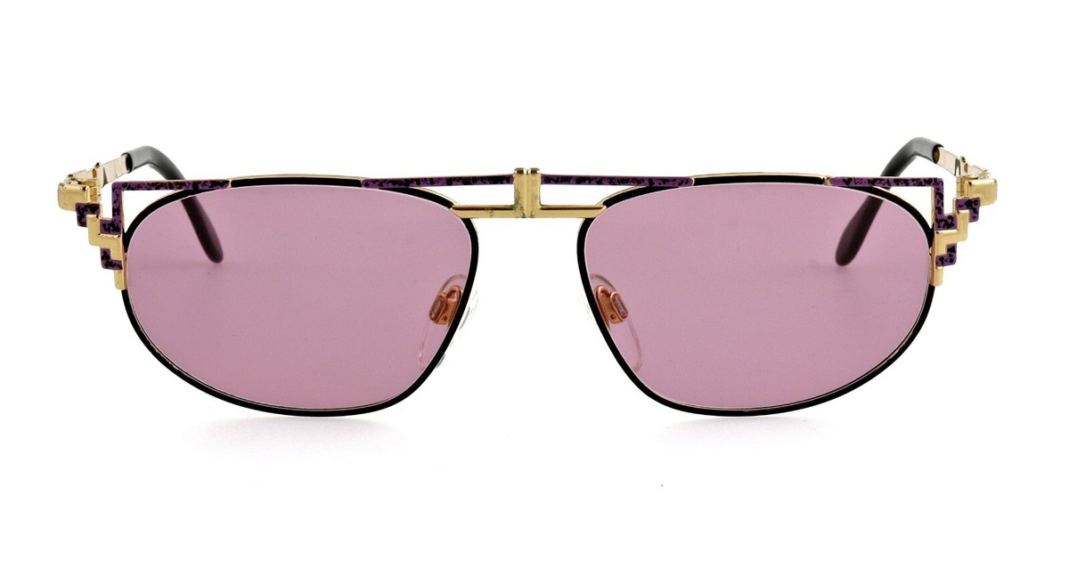 Vintage CAZAL mod 247 400 55mm Gold Purple Sunglasses Germany