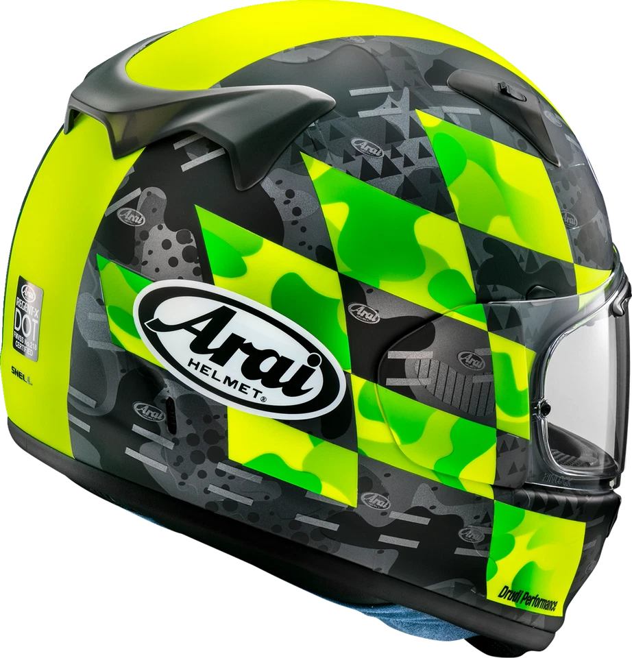 Casco de calle Arai Regent-X parche cara completa motocicleta amarillo escarcha Foto 2 de 2