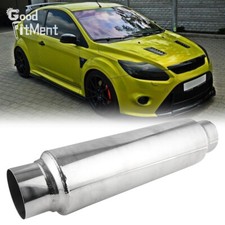 For Ford Focus Mk2 04-2011 2.5" In/Out Exhaust Muffler Resonator Deep Tone - 16"