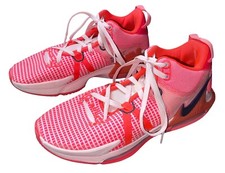 NIKE MEN  S LEBRON WITNESS 7 VII HO 22 NEON ORANGE/PINK BASKETBALL SHOES US 10