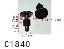 20pcs Fit Ford Fascia Fasteners Retainer Clip 390126S autobahn88