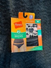 NWT VINTAGE HANES L SATIN NYLON SECOND SKIN BODY CREATIONS BIKINI NO PANTY LINE