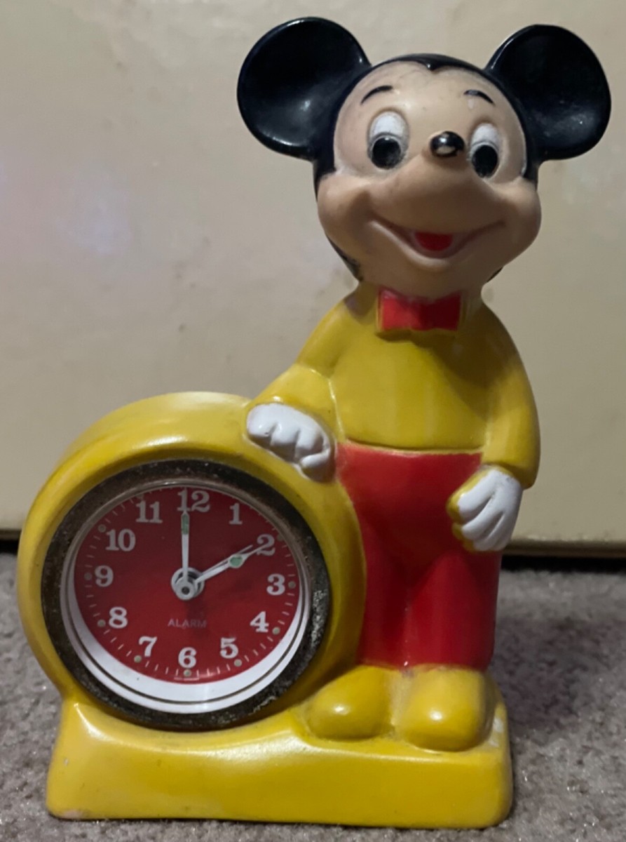 じんちゃんMICKEY 置時計　ゼンマイ式　Vintage60年代 Yahoo!オークション -「ゼンマイ時計」(ディズニー) の落札相場