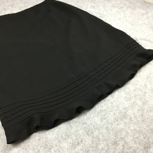 Ann Taylor 100% Silk Straight Skirt w/ Side Zippers, Women's 2 (Black) - Picture 5 of 8
