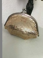 Vintage Gold Metal Mesh Clutch Purse