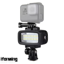 40m LED Fill Light Waterproof IPX8 Video & Photo Light Kit 20 LEDs For GoPro